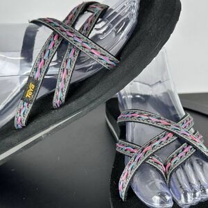 Teva Womens Sandals Sz 9 Olowahu Thong Multicolor Slip On Comfort Flats SN 6840
